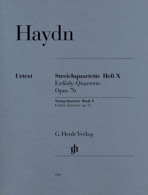 Haydn, Joseph - Streichquartette Heft X op. 76 (Erdödy-Quartette) - Joseph Haydn