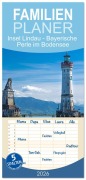 Familienplaner 2026 - Insel Lindau - Bayerische Perle im Bodensee mit 5 Spalten (Wandkalender, 21 x 45 cm) CALVENDO - Giuseppe Di Domenico