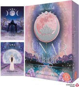 Cover-Bild zum Titel 'Lunar Magic Oracle - 40 Mooncards with Booklet (English)' von 'Alice Kendall'