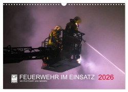 Cover-Bild zum Titel 'FEUERWEHR IM EINSATZ (Wandkalender 2026 DIN A3 quer), CALVENDO Monatskalender' von 'Marcus Heinz'