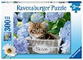 Ravensburger Kinderpuzzle - 12894 Kleine Katze - Tier-Puzzle für Kinder ab 9 Jahren, mit 300 Teilen im XXL-Format - 