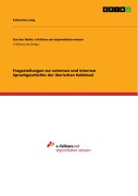 Fragestellungen zur externen und internen Sprachgeschichte der iberischen Halbinsel - Katharina Lang
