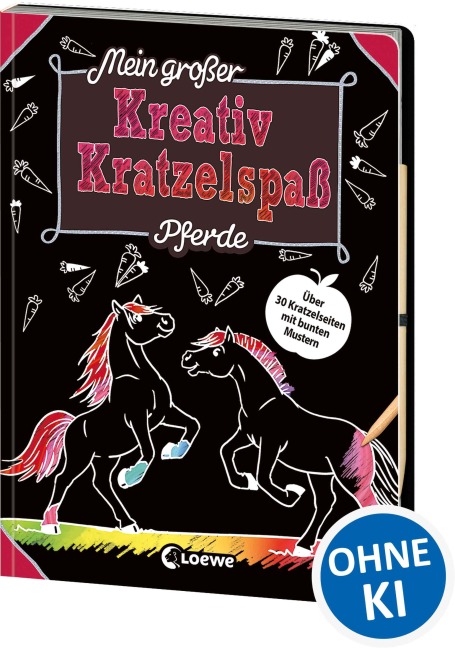 Mein großer Kreativ-Kratzelspaß: Pferde - 