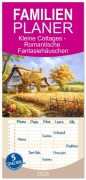 Cover-Bild zum Titel 'Familienplaner 2026 - Kleine Cottages - Romantische Fantasiehäuschen mit 5 Spalten (Wandkalender, 21 x 45 cm) CALVENDO' von 'Anja Frost'