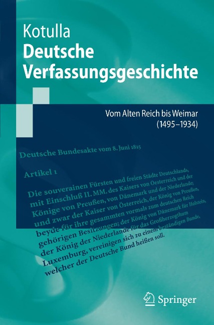 Deutsche Verfassungsgeschichte - Michael Kotulla