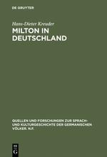 Milton in Deutschland - Hans-Dieter Kreuder