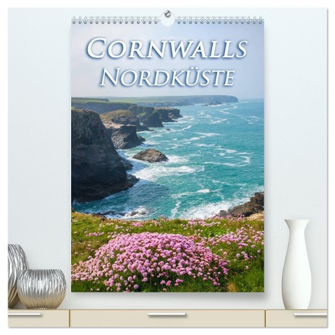 Cornwalls Nordküste (hochwertiger Premium Wandkalender 2024 DIN A2 hoch), Kunstdruck in Hochglanz - Silvio Schoisswohl