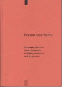 Cover-Bild zum Titel 'Person und Name' von ''