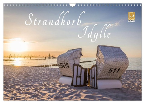 Strandkorb Idylle (Wandkalender 2024 DIN A3 quer), CALVENDO Monatskalender - Christian Müringer