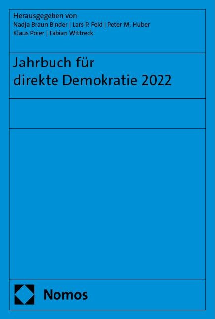 Jahrbuch für direkte Demokratie 2022 - 
