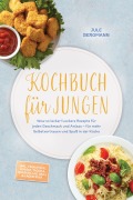 Cover-Bild zum Titel 'Kochbuch für Jungen: Wow so lecker! Leckere Rezepte für jeden Geschmack und Anlass - für mehr Selbstvertrauen und Spaß in der Küche - inkl. Frühstück, Burger, Tacos & Quesadillas, Grill & Lagerfeuer' von 'Jule Bergmann'