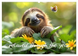 sweet sloths - relaxed throughout the year (Wall Calendar 2026 DIN A2 landscape), CALVENDO 12 Month Wall Calendar - Tina Grohs