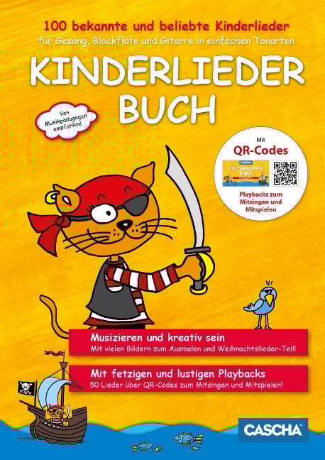 Kinderliederbuch für Gesang, Blockflöte und Gitarre in einfachen Tonarten - 