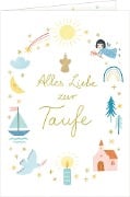 Grußkarte - Alles Liebe zur Taufe - 