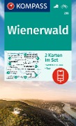 Cover-Bild zum Titel 'KOMPASS Wanderkarten-Set 208 Wienerwald (2 Karten) 1:25.000' von ''