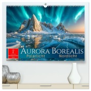 Cover-Bild zum Titel 'Aurora Borealis - Polarlicht Nordlicht (hochwertiger Premium Wandkalender 2026 DIN A2 quer), Kunstdruck in Hochglanz' von 'Roder Roder'