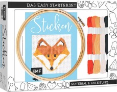 Cover-Bild zum Titel 'Sticken - das Easy Starterset für dekorative Kreuzstichmotive' von 'Jennifer Dargel'