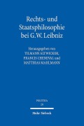 Cover-Bild zum Titel 'Rechts- und Staatsphilosophie bei G.W. Leibniz' von ''