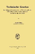Cover-Bild zum Titel 'Technische Gesetze' von 'Arnold Ilkow'