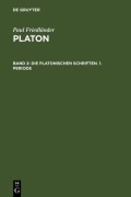 Cover-Bild zum Titel 'Die platonischen Schriften, 1. Periode' von 'Paul Friedländer'