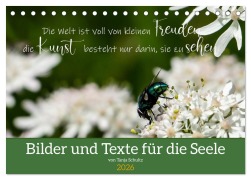 Cover-Bild zum Titel 'Bilder und Texte für die Seele (Tischkalender 2026 DIN A5 quer), CALVENDO Monatskalender' von 'Tanja Schultz Fotografie'
