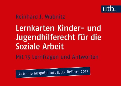 Lernkarten Kinder- und Jugendhilferecht für die Soziale Arbeit - Reinhard J. Wabnitz