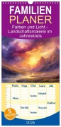 Familienplaner 2026 - Farben und Licht - Landschaftsmalerei im Jahreskreis mit 5 Spalten (Wandkalender, 21 x 45 cm) CALVENDO - Simone Wunderlich