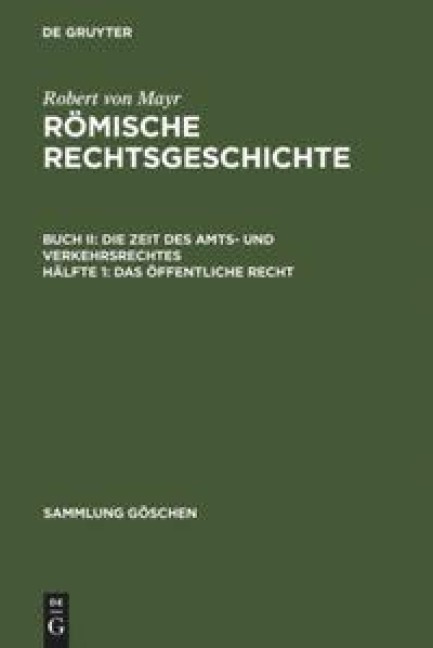 Das öffentliche Recht - Robert Von Mayr
