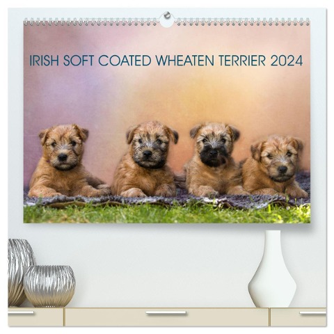 IRISH SOFT COATED WHEATEN TERRIER 2024 (hochwertiger Premium Wandkalender 2024 DIN A2 quer), Kunstdruck in Hochglanz - Annett Mirsberger Www. Tierpfoto. De