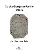 Cover-Bild zum Titel 'Die alte Giengener Familie HODUM' von 'Ulrich Stark'