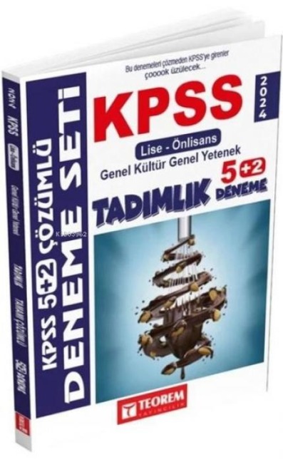 Teorem Yayincilik KPSS 2024 Lise Ön Lisans Tadimlik 5 2 Deneme - Kolektif