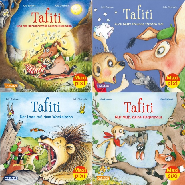 Maxi-Pixi-4er-Set 93: Abenteuer mit Tafiti (4x1 Exemplar) - Julia Boehme