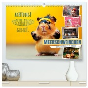 Cover-Bild zum Titel 'Meerschweinchen LUSTIG DURCHS JAHR (hochwertiger Premium Wandkalender 2026 DIN A2 quer), Kunstdruck in Hochglanz' von 'Melanie Viola'