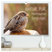 Cover-Bild zum Titel 'NATUR PUR Heimische Singvögel (hochwertiger Premium Wandkalender 2026 DIN A2 quer), Kunstdruck in Hochglanz' von 'Karin Dietzel'