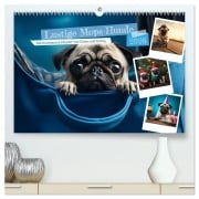 Lustige Mops-Hunde: Die charmanten Meister von Chaos und Unfug (hochwertiger Premium Wandkalender 2026 DIN A2 quer), Kunstdruck in Hochglanz - HollywayArt HollywayArt