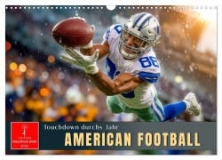 Cover-Bild zum Titel 'American Football - Touchdown durchs Jahr (Wandkalender 2026 DIN A3 quer), CALVENDO Monatskalender' von 'Roder Roder'