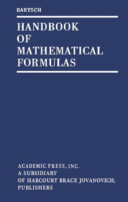 Handbook of Mathematical Formulas - Hans-Jochen Bartsch