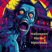 Cover-Bild zum Titel 'Halloween horror kleurboek' von 'TaJeSa for you'