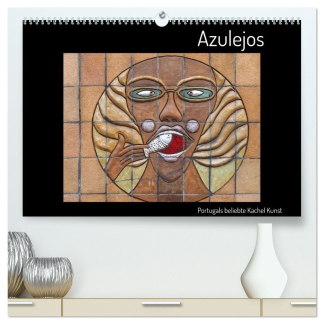 Azulejos - Portugals beliebte Kachel Kunst (hochwertiger Premium Wandkalender 2026 DIN A2 quer), Kunstdruck in Hochglanz - Marion Meyer (c) Stimmungsbilder1