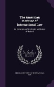 Cover-Bild zum Titel 'The American Institute of International Law' von ''