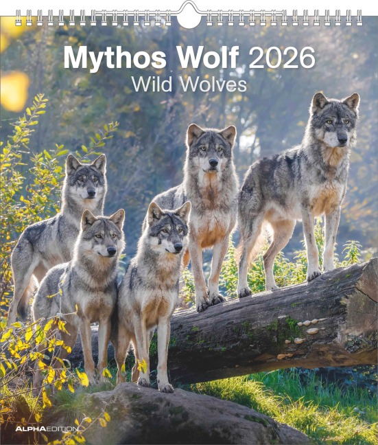 Mythos Wolf 2026 - Foto-Kalender - Wand-Kalender - 30x34 - 