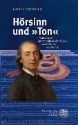 Cover-Bild zum Titel 'Hörsinn und »Ton«' von 'Rainer Schmusch'