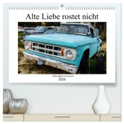Cover-Bild zum Titel 'Alte Liebe rostet nicht - Schrottplatz in Arizona (hochwertiger Premium Wandkalender 2026 DIN A2 quer), Kunstdruck in Hochglanz' von 'Michael Jaster'
