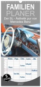 Cover-Bild zum Titel 'Familienplaner 2027 - Der SL - Ästhetik pur von Mercedes Benz mit 5 Spalten (Wandkalender, 21 x 45 cm) CALVENDO' von 'Katrin Lantzsch'