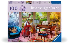 Cover-Bild zum Titel 'Erwachsenenpuzzle 100 XL-Teile - Musikalische Jahreszeiten' von ''