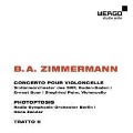 Concerto pour violoncelle/Photoptosis/Tratto I - Siegfried Palm