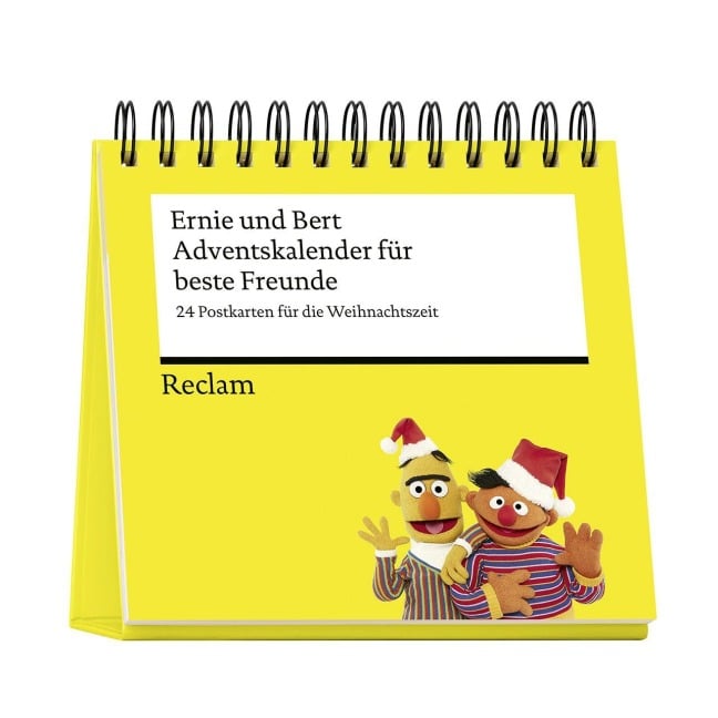 Adventskalender für beste Freunde. 24 Postkarten für die Weihnachtszeit - Ernie und Bert