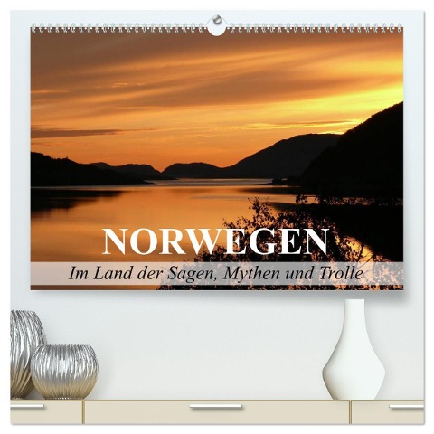 Norwegen - Im Land der Sagen, Mythen und Trolle (hochwertiger Premium Wandkalender 2025 DIN A2 quer), Kunstdruck in Hochglanz - Elisabeth Stanzer