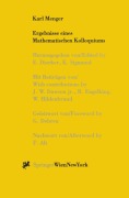 Cover-Bild zum Titel 'Karl Menger, Ergebnisse eines Mathematischen Kolloquiums' von ''