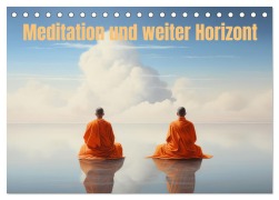 Cover-Bild zum Titel 'Meditation und weiter Horizont (Tischkalender 2026 DIN A5 quer), CALVENDO Monatskalender' von 'Liselotte Brunner-Klaus'